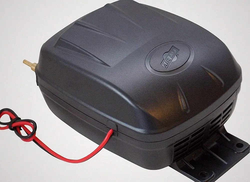 12V Silver Air Compressor - Compact & Powerful for All Your Inflation Needs