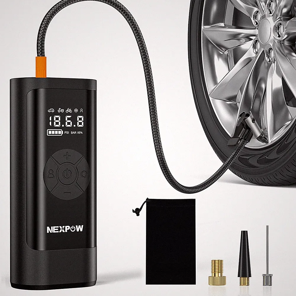 150PSI Cordless Air Compressor Pump 8000mAh Portable Tire Inflator Auto-Off