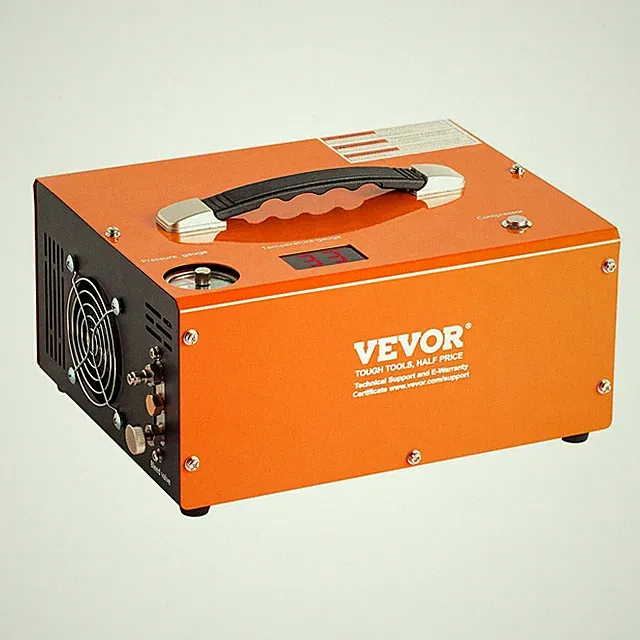4500PSI Mobile Air Compressor with 12V Battery Clamp & AC Adapter